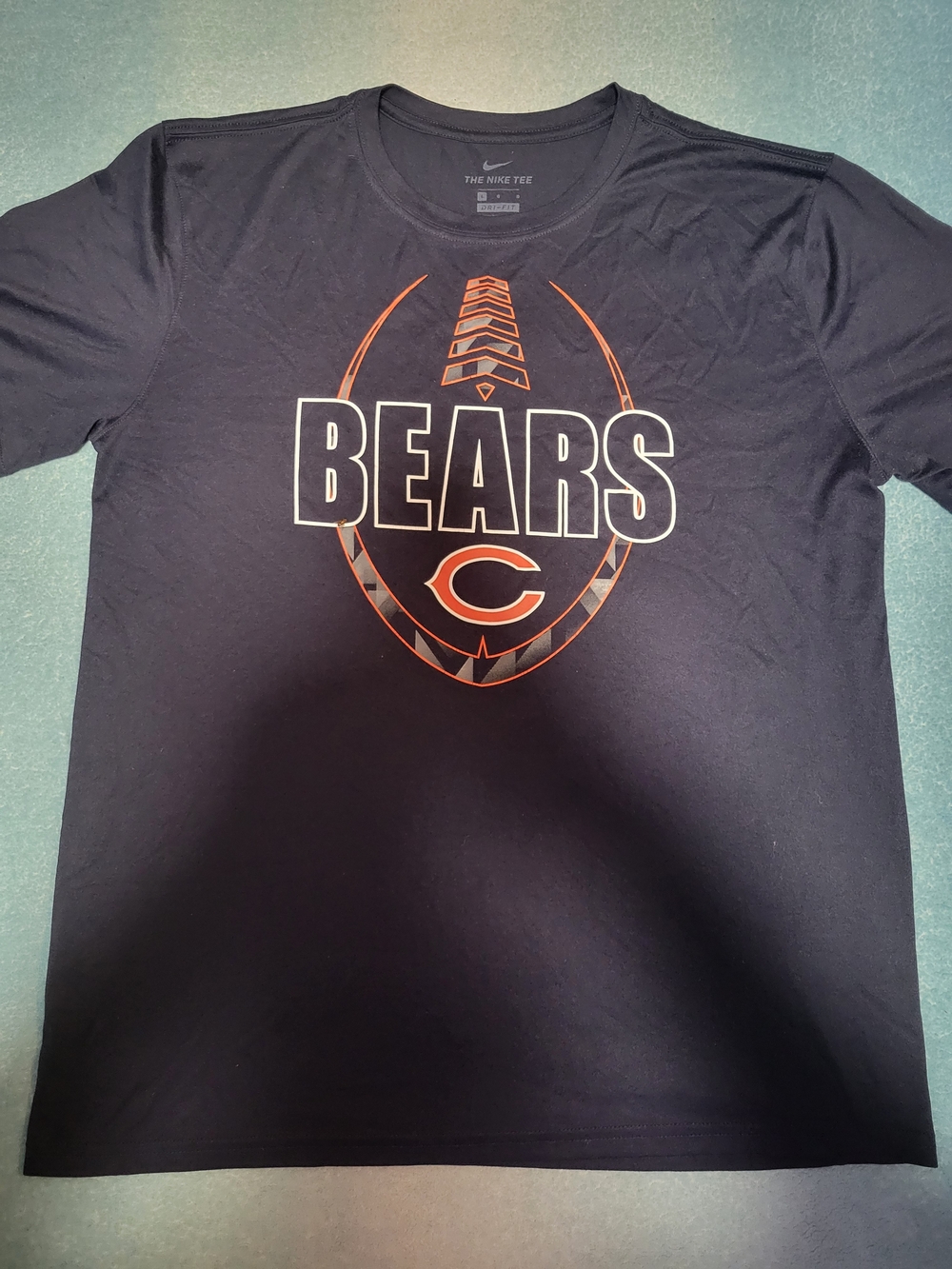 Nike Men's Chicago Bears Navy Graphic Tee